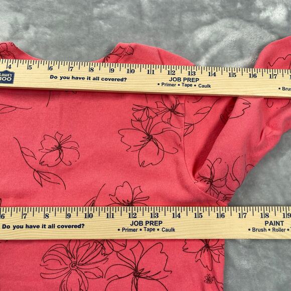 Fresh Produce 2pc Set Small Pink Floral Print V-neck Top Tiered Ruffle Skirt - Picture 9 of 16